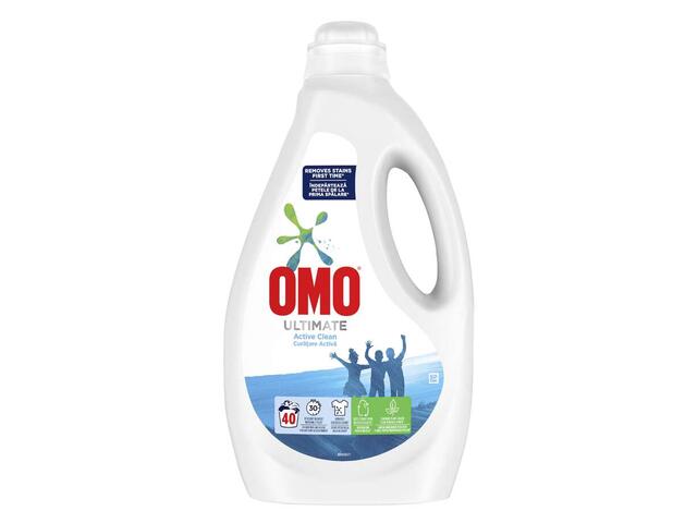 Omo Ultimate Active Clean Detergent automat lichid 40 spalari 2l