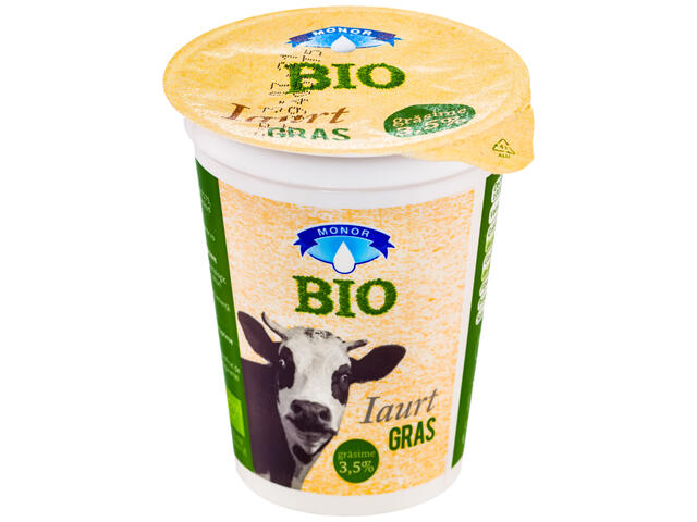 Iaurt ecologic 3.5% grasime, 400 g Monor