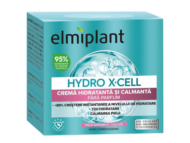 Elmiplant DAY HYDRO X-CELL Crema hidratanta si calmanta fara parfum 50ml