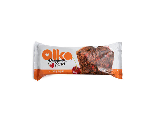 Alka-Prajitura Casei cu cacao si umplutura de visine