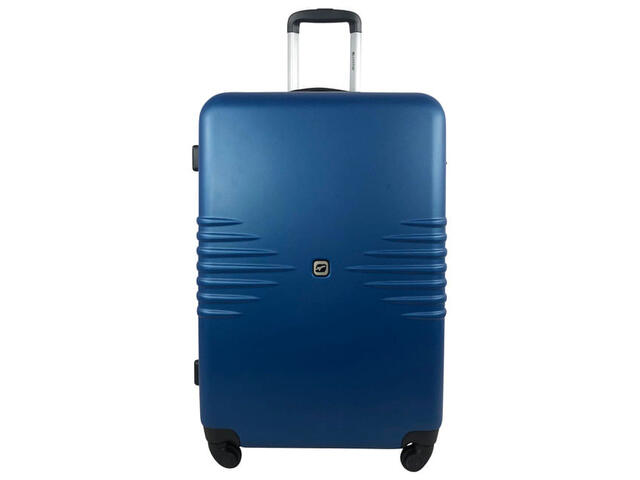 Troler Airport Sismik cu 4 roti, 46 x 70 x 28 cm, marime L, culoare blue