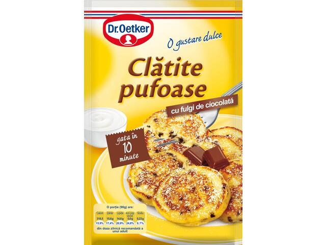 Dr. Oetker Mix pentru clatite pufoase cu fulgi de ciocolata 160g