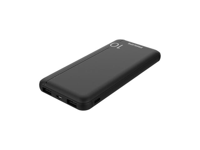 Baterie externa Philips DLP1810NB, 10000 mAh, Negru