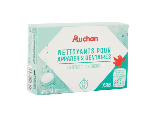 Tablete pentru curatarea aparatelor dentare Auchan