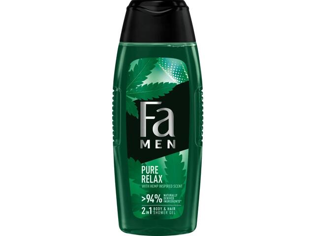 Gel De Dus Corp&Par Fa Men Pure Relax 2 In 1, Parfum Canepa, 400Ml