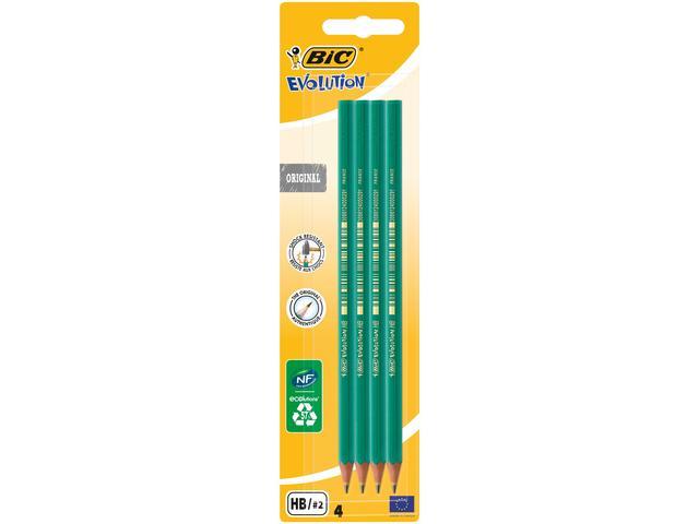 Creion grafit ECO Evolution, set 4 bucati, Bic