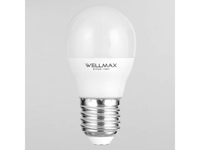 Bec LED WELLMAX 8W E27 L.5 l.5 H.9 alb