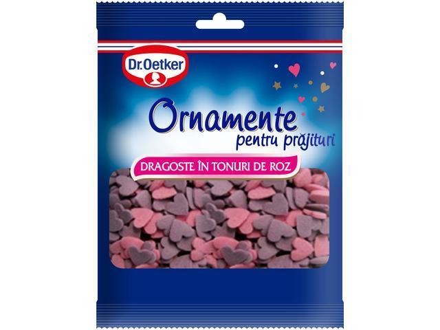 Ornamente sub forma de inimi pentru prajituri 30 g Dr. Oetker