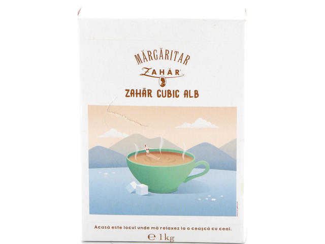 Zahar cubic alb Margaritar 1kg