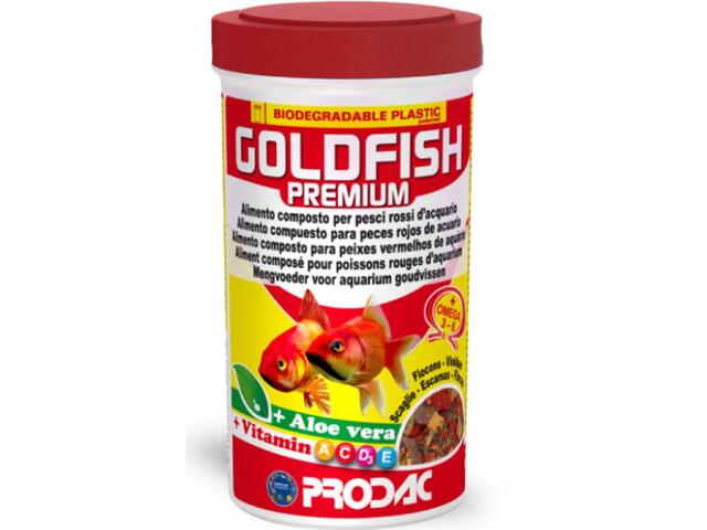Hrana fulgi pentru carasi aurii Prodac Goldfish Premium 100ml 20g