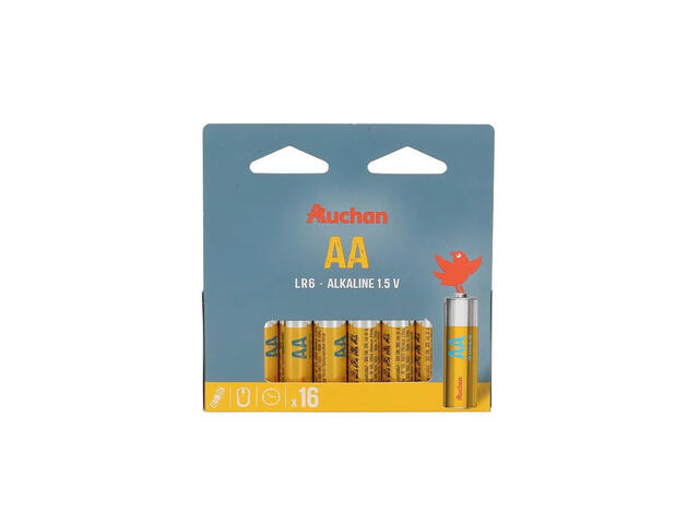 Baterii alcaline Auchan AA LR06