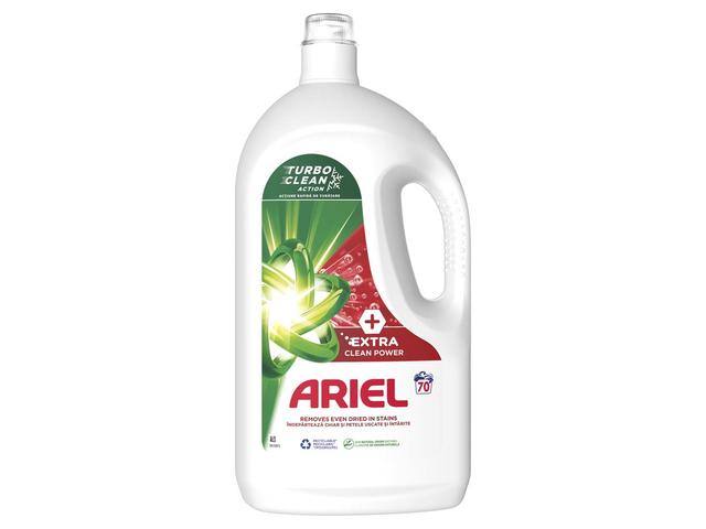 Detergent de rufe lichid Ariel +Extra Clean Power, 70 spalari, 3.5L