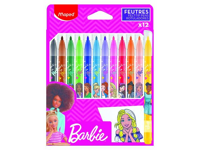 Carioci Maped Barbie 12 Culori