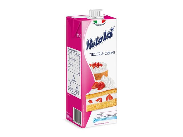 Produs UHT indulcit pe baza de grasimi vegetale Hulala 1L