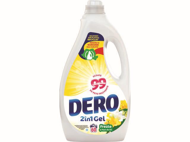 Detergent Automat Lichid, Dero 2In1 Frezie Si Flori De Tei, 60 Spalari, 3L