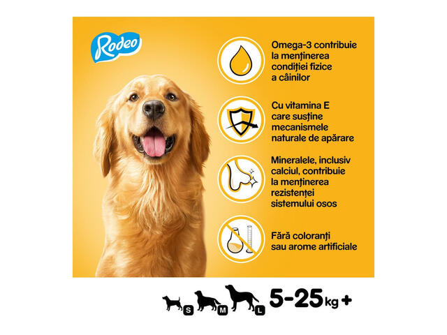 Recompense pentru caini Pedigree Rodeo cu vita, 70 g