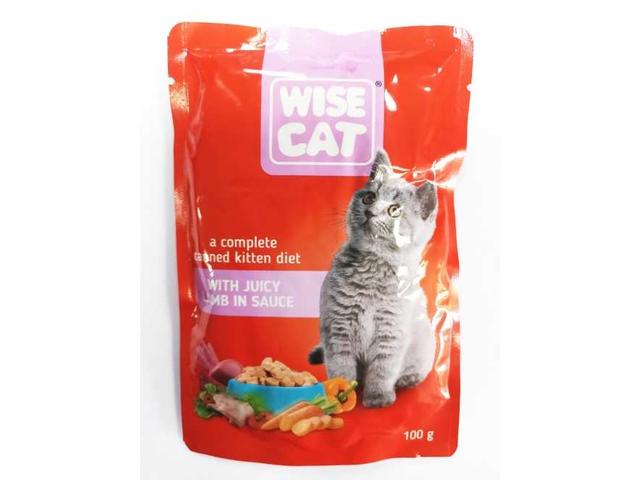 WISE CAT PISICI PLIC 100GR MIEL