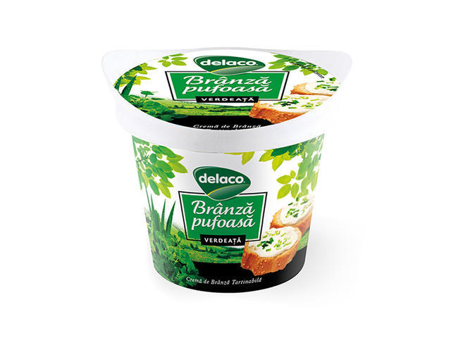 Delaco Branza Pufoasa Ceapa Verde 140G