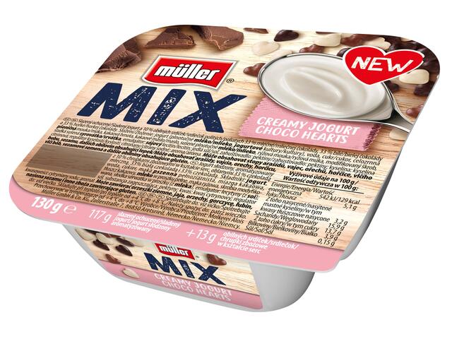 Mix Iaurt Inimioare De Ciocolata 130G Muller