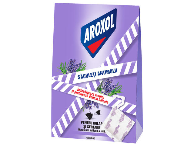 Aroxol Saculeti antimolii 4 buc
