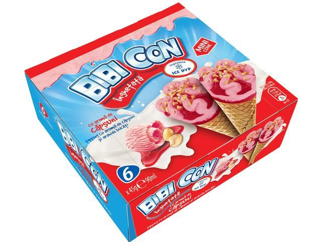 Inghetata Capsuni Bibi Con 6X45G