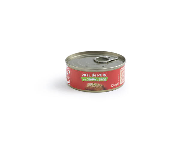 Pate de porc cu ceapa verde Carrefour Classic 100g