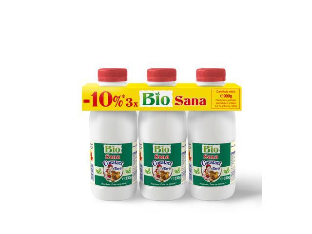 Covalact Bio sana 3.6% grasime 3 x 330 g