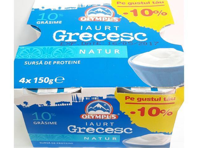 Iaurt grecesc 10% grasime Olympus  4x150 g