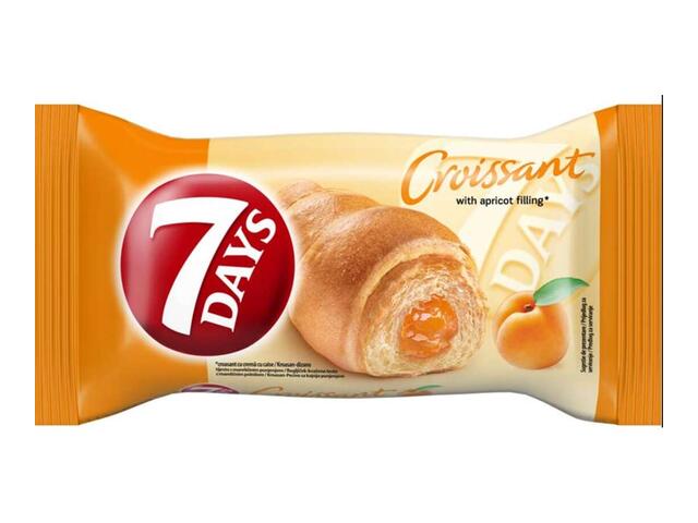 7Days Croissant cu crema cu caise 60g