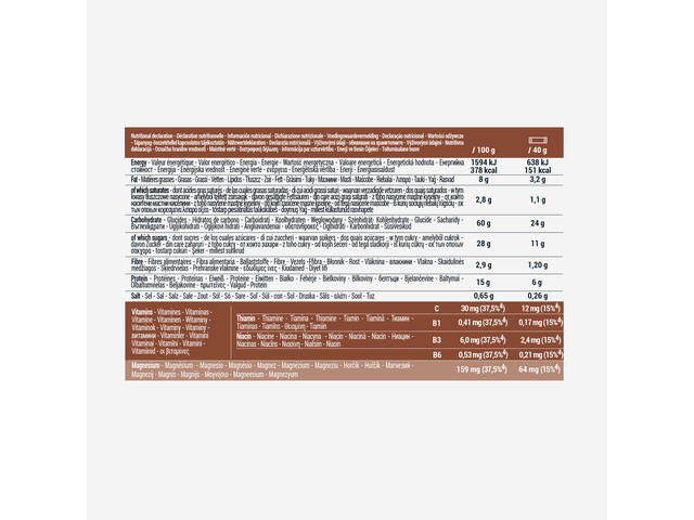 Baton de ciocolată pentru micul dejun fără gluten x6