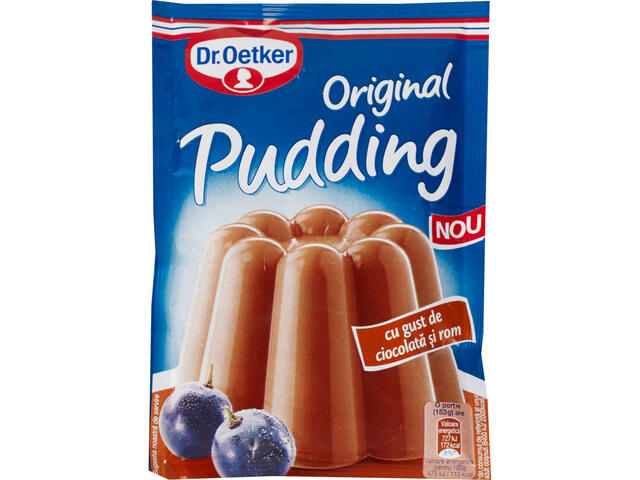 Dr. Oetker Original Pudding Praf de budinca cu gust de ciocolata si rom 50g