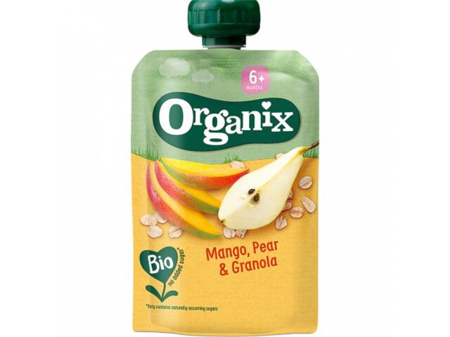 Gustare Ecologica (Bio) De Mango, Pere Si Ovaz, 100G, 6+, Organix