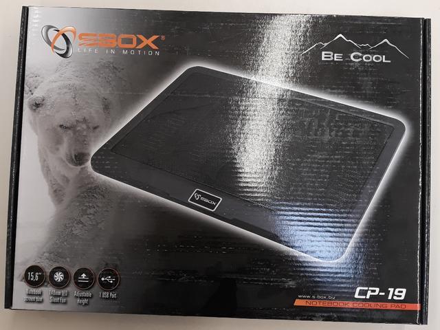 Cooler notebook Sbox CP-19, pana la 1000rot/min, Negru