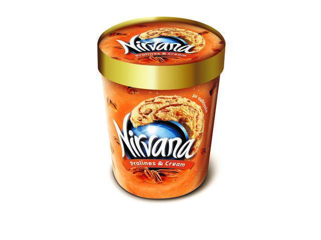 Inghetata cu caramel & bucati nuci pecan caramelizate Nirvana 470ML