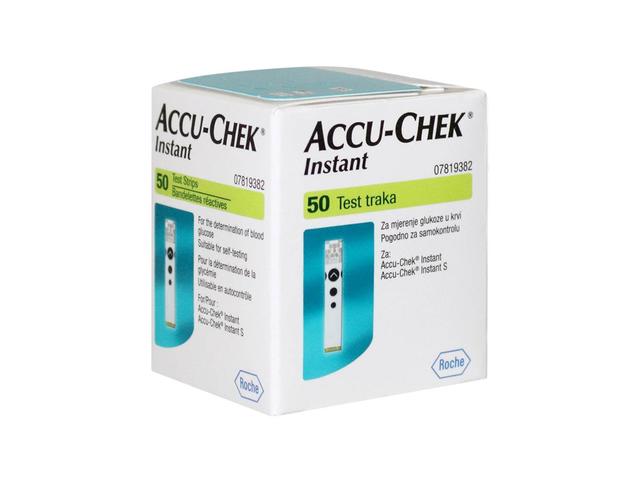 Teste glucometru - Accu-Chek Instant, 50 bucati, Roche