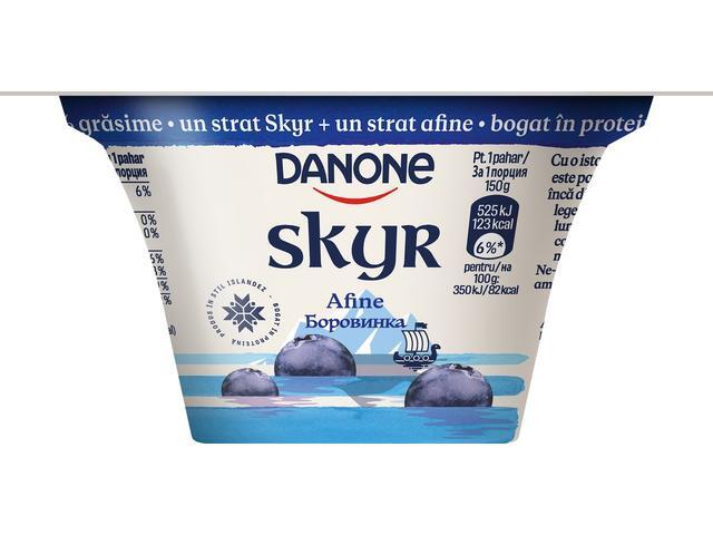 DANONE SKYR Iaurt cu AFINE, 0% grasime, 150g