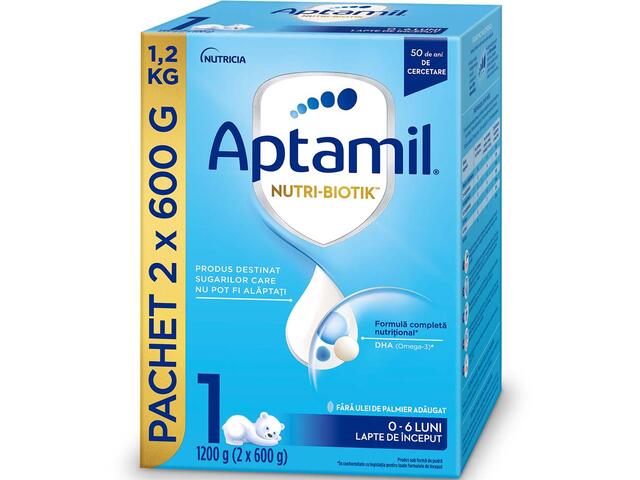 Nutricia Aptamil Nutri-Biotik 1 Lapte praf 0-6 luni 1200 g