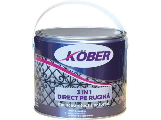 Vopsea/Email pentru metal, efect fier forjat, gri inchis, interior/exterior, 2.5 L