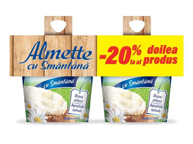 Crema De Branza Cu Smantana Almette 2X150G Hochland