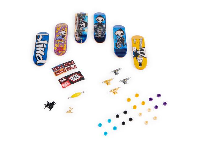 Set 6 mini placi skateboard, Tech Deck, Bonus Pack 20136703