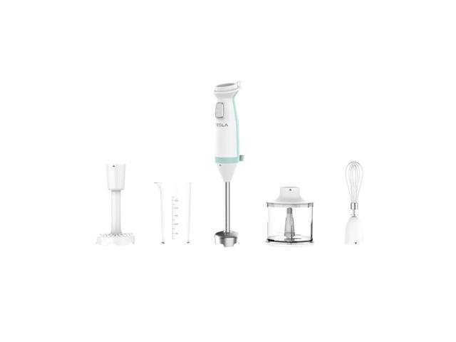 Blender De Mana Vertical Tesla Delight Collection Hb510Bws, 4 Viteze, Husa De Silicon, 600W, Albastru/Alb