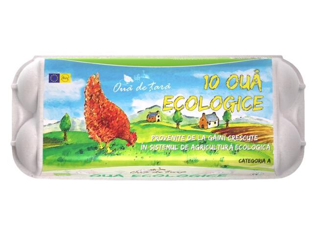 Oua de tara ecologice, 10 bucati