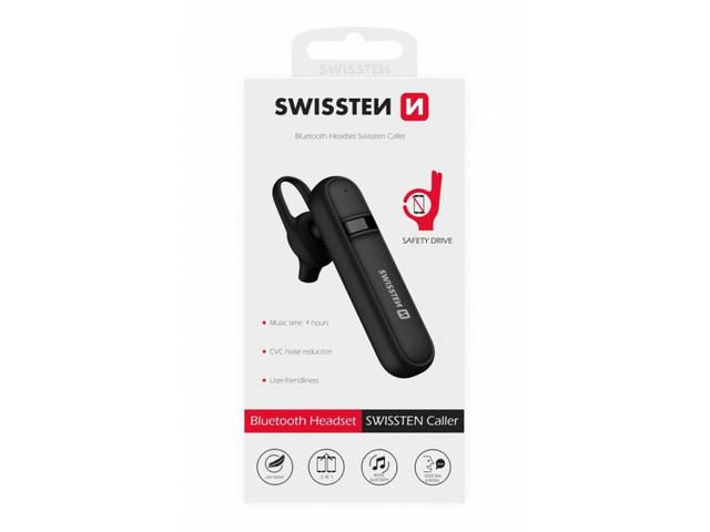 Casca Bluetooth Swissten Caller Negru