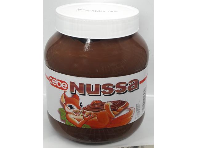 Crema tartinabila de cacao cu alune Nussa 750 g Cebe