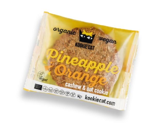 Coockie cu ananas și portocale Fără Gluten BIO Kookie Cat 50g