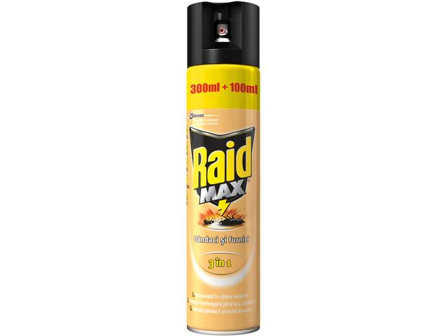 RAID MAX SPRAY INSECTE TARATOARE 400ML