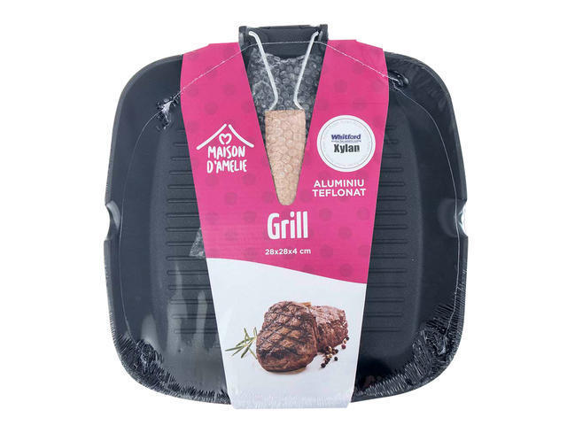 Grill din aluminiu teflonat 28 cm Maison d'Amelie