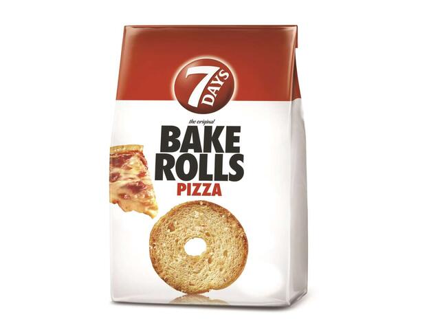 7 Days Bake Rolls rondele de paine crocanta cu condiment de pizza 80 g