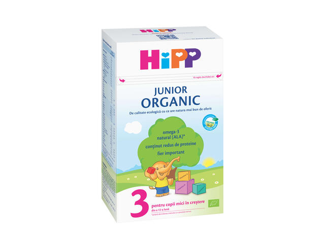 Hipp 3 Bio Junior Organic lapte praf de crestere 500 g