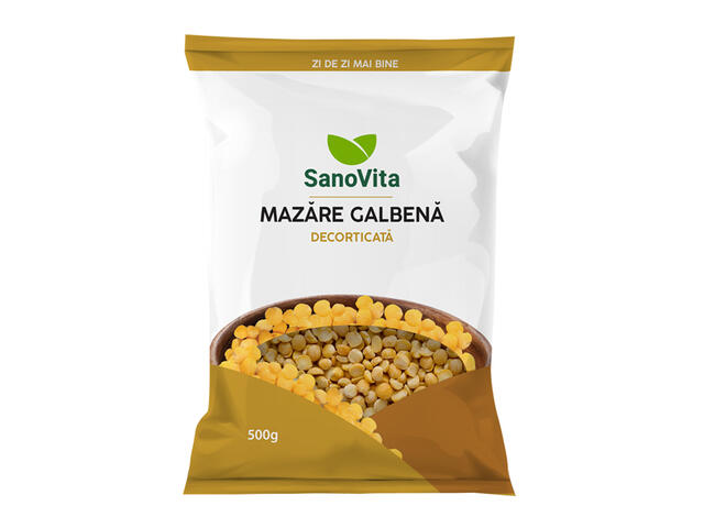 Mazare galbena decorticata 500g SanoVita